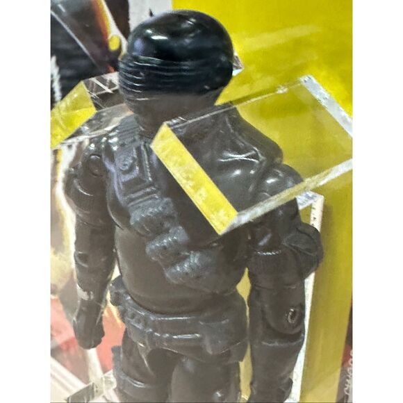New Vintage Hasbro GI Joe Snake Eyes Action Figure 1985 AFA  1985 G.I. Joe  Snake Eyes v2. AFA graded 85